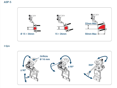 Suporte para Base de Antena SIRIO ASP-5