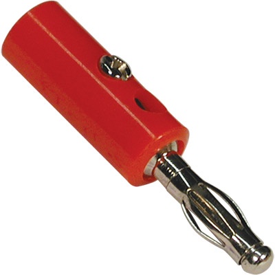 Ficha Banana Macho VERMELHO 4mm | DIN161042R