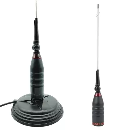 Antena Móvel CB/27Mhz SANTIAGO 1200 PL Com Base Magnética