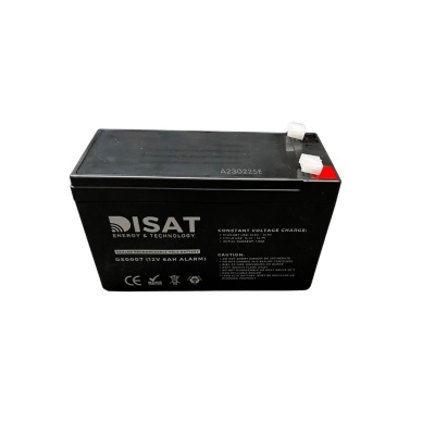 Bateria Chumbo AGM DISAT chumbo 12V, 6.0AH, F1 (151mm x 65mm x 100mm)