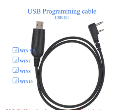 Cabo de Programação C/Chip WCH  CH340 - Conector tipo Kenwood