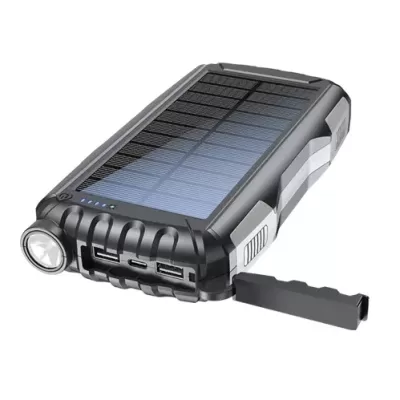 Powerbank DENVER PSO-20009 20.000 MAH CARREGAMENTO SOLAR & LANTERNA REF: PSO20009