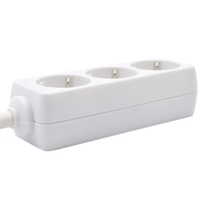 Régua / Extensão Alimentação Ewent Ew3958 Power strip 3 tiros Branco