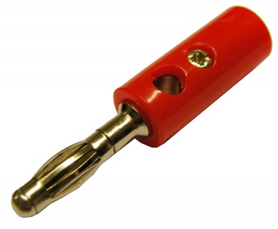 Ficha Banana Macho VERMELHO 4mm | EG1471