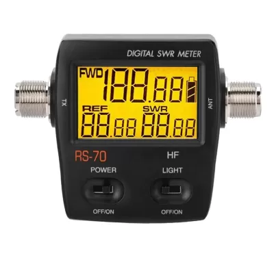 Medidor  Ondas Estacionárias SWR/ROE RS-70MAX - AM/FM/SSB/DMR