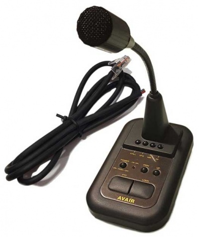 Microfone de Mesa  AVAIR AV-508 - Rádios VHF e UHF  (Sem cabo de micro compra separada)