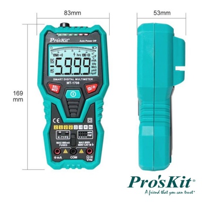 Multímetro Digital 3 5/6 Dígitos True Rms PROSKIT  MT-1708