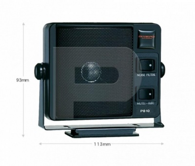 Coluna para Rádios CB e Amador DIAMOND P810 - Jack 3.5mm