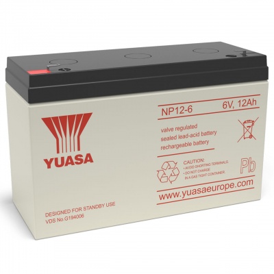 Bateria Chumbo AGM  Marca YUASA  Seri  Standard 6V
