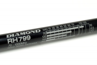 Antena Portátil DIAMOND RH799 (BNC) 70MHz. / 1000 MHz.- RECEPTORA E TX