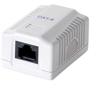 Tomada de Superfície  Rede  1xRJ45  CAT6 UTP  Logilink 0071