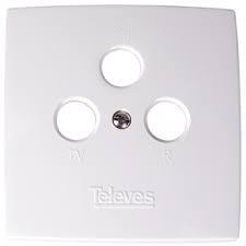 Tomada TERMINAL DE TV TV-FM-SAT DC  524603 de Televes + Tampa 5442