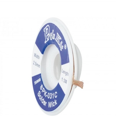 Dessoldador  Malha Cobre Velleman/Proskit  SOLDERWICK  2.5mm