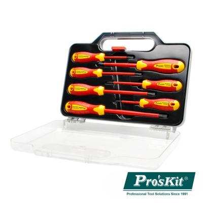 CONJUNTO DE 7 CHAVES FENDAS / PHILIPS VDE 1000V PROSKIT SD-8012