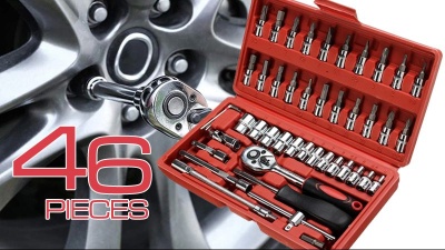 Conjunto de ferramentas 1/4" roquete 46 peças GTK231