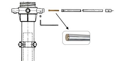 Bucha de latão Maciço SIRIO CM 6-45