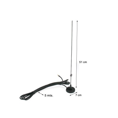 Antena Móvel Dual Banda 144/430Mhz MIRMIDON OSCAR-50 SMA MIRMIDON OSCAR-50  PL-259