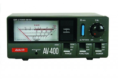 Medidor  Ondas Estacionárias  SWR HF/VHF/UHF AVAIR AV-400 PL e Tipo N