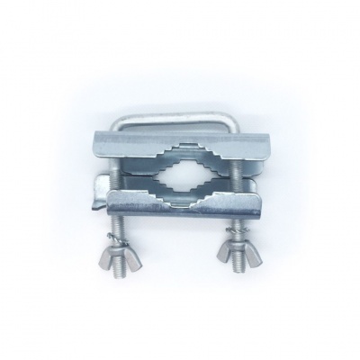 Suporte Tipo grampo M8 quad. c/2porcas orelhas+2abraç. Sentadas SU0708