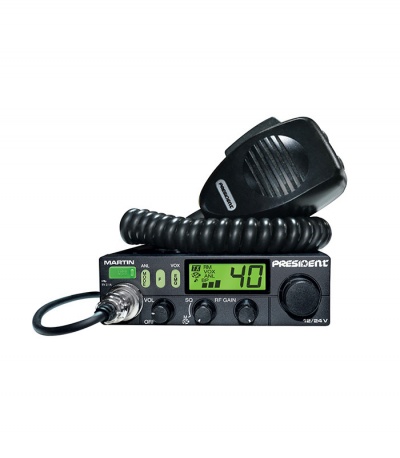 Rádio  CB 27Mhz/11M  President  MARTIN ASC- AM/FM - Multinormas