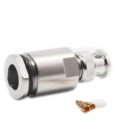 Conector Macho  BNC  RG-213, RF-400, LMR400,Aircom (Soldar/Bucim) KUSCH