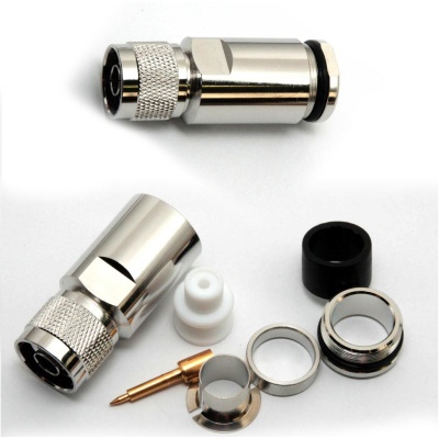 Conector Tipo N  Macho Cabo Ecoflex 15  (Gold Contact)  UG-21/15 Made in Germany