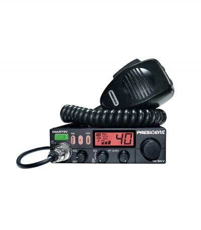 Rádio  CB 27Mhz/11M  President  MARTIN ASC- AM/FM - Multinormas