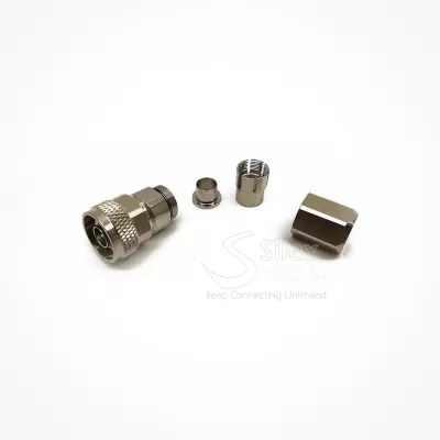 Conector  Macho Tipo N MACHO  cabo LMR-400 - 10.3mm | Sem Soldar