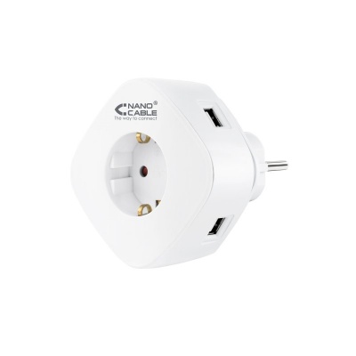 Cargador Nanocable Carregador universal 3 USB's + plugue