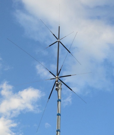 Antenas Base HF Vertical  Multibanda DIAMOND CP-VU8 -  HF / VHF / UHF para 70cm -2-6-10-15-20-40-80 m