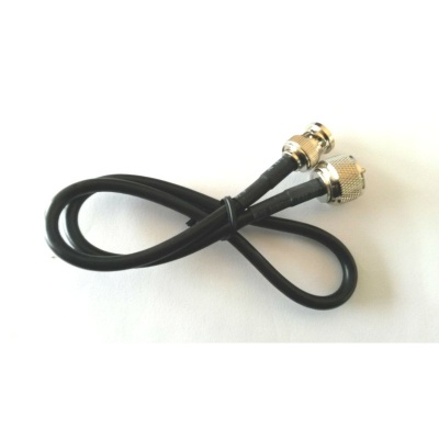 Cabo Coaxial  Pré Montado 50 cm cabo RG-58  1xBNC Macho x 1xPl-259 Macho