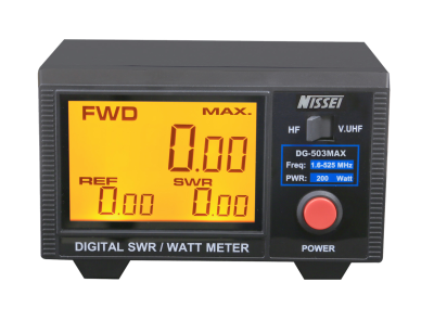 Medidor  Ondas Estacionárias CB/HF/VHF/UHF 200w  NISSEI DG-503MAX (DMR) PL-259