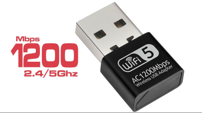 Adaptador USB Wireless 5 Dual Band AC1200Mbps