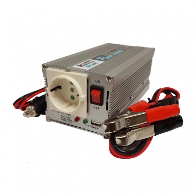 Inversor Onda Trapezoidal  DC/AC A-301-300-12/24V USB - 230Vac  300W