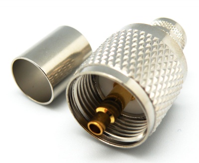 Conector Macho CRAVAR PL 259/6  TEFLON   Cabo RG-58, RG-213,