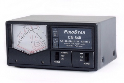 Medidor  Ondas Estacionárias HF/VHF/UHF 3KW  PIROSTAR CN-640