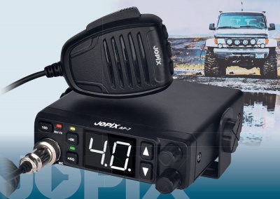 Rádio CB 27Mhz 11m  JOPIX AP-07 - AM/FM  Multinormas C/Antena Base Magnética