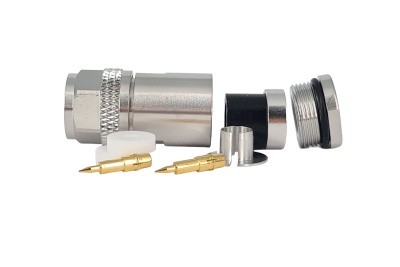 Conector Tipo N  Macho Cabo 10.3mm AIRCOM,ECOFLEX,LMR-400 / RG-213 - Ref UG21SLTA  Pinos - Made in Germany (Corpo Robusto)