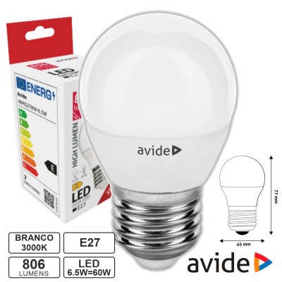 LÂMPADA LED E27 VÁRIAS POTENCIAS E CORES