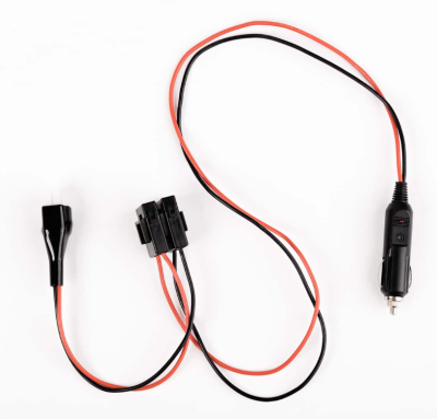 Cabo de Alimentação Isqueiro  90cm  Com fusível + 6P Conector M 13.8V/24V DC