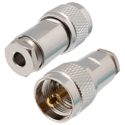 Conector Macho  PL 259  SPECIAL-6  cabo RG-58  | Rg-213, RF-400, LMR400,Aircom (Soldar/Bucim)