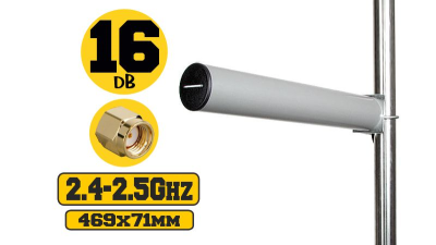 Antena omnidirecional Compacta Yagi 16 dBi 2.4 GHz