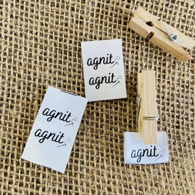 Etiquetas Monocromáticas | 2 cm largura | Dobradas