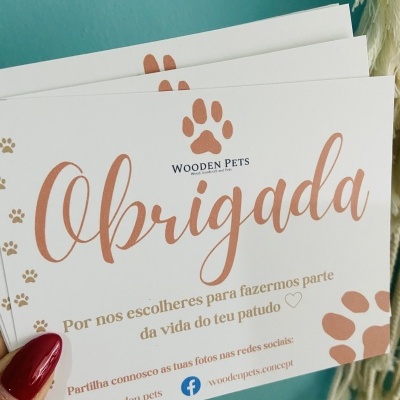 Cartões | Agradecimento 10 x 12,5 cm | Horizontal