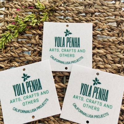 Etiquetas Alta Definição | Feltro | 5 cm Largura | Quadradas | Anti Borboto