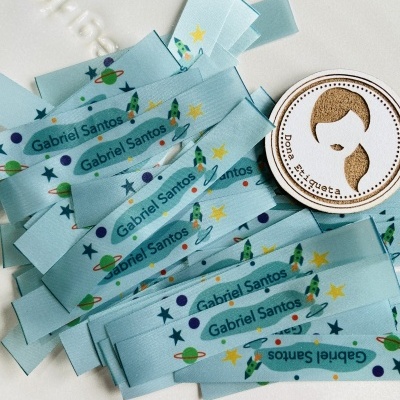 Etiquetas Alta Definição | Glossy | 1,5 cm Largura | Planas | Infantis