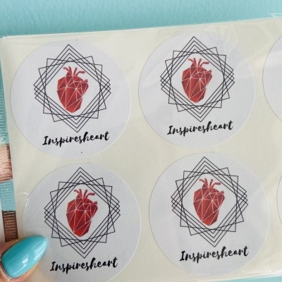 Autocolantes Circulares personalizados com o seu Logotipo | Matte