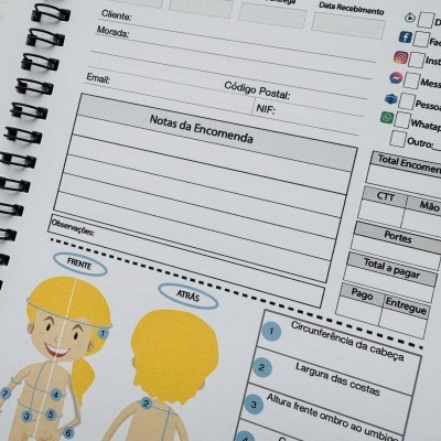 Livro para Modistas Infantil | 50, 100, 150, 200 páginas