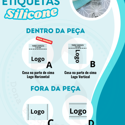 Etiquetas Monocromáticas | Silicone | Prateado Matte |  Impressas Etiquetas Monocromáticas | Silicone | Prateado Matte |  Impressas