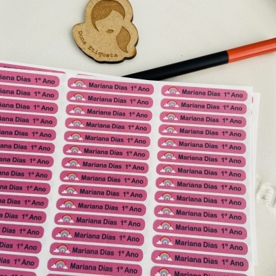 Autocolantes para material escolar